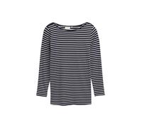 Tom Tailor Women + T-shirt bleu marine / blanc, Taille XXL