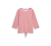 Tom Tailor Women + T-shirt rouge clair / blanc, Taille XXL