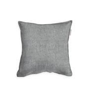 TOM TAILOR Woven Melange Taie d’Oreiller Chinée, 40 x 40 cm, 40% Coton/25% Viscose/35% Polyester, Gris (Soft Grey), avec Volant Plat et Fermeture Éclair de Marque