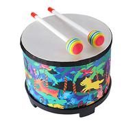 Tambour de sol pour enfants - 20,3 cm - Percussion Montessori - Instrument de musique - Jouet avec 2 maillets pour bébé - Cadeau spécial de Noël ou d'anniversaire (20,3 cm)