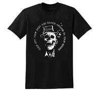 Tom Waits Dance Around Your Bones T-Shirt Cotton Mens Black Cool Tee Black M