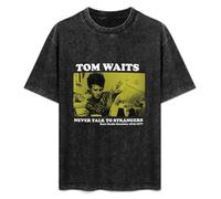 Tom Waits Never Talk to Strangers Mens Short Sleeve Tee T-Shirt Black S
