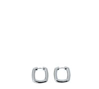 Tom Wood - Boucles d'oreilles créoles à monture moyenne - Femme - Accessoires - Gris - Taille: ONE Size
