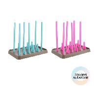 Egouttoir à biberons et tétines Rose - Tom & Zoé