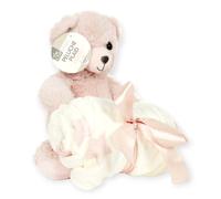 Peluche & Plaid Enfant Ours 70x70cm Rose