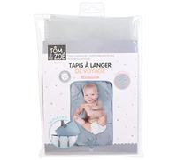 Tom & Zoé - PU2162, Table à langer bébé 68,5x35,5 cm, design moderne et pratique, Conçue pour le changement de couche, couleur noire, facile à nettoyer et à utiliser.