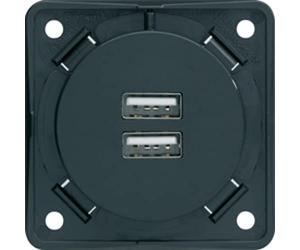 Toma USB 230V Integro antracita