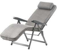 Tomaino - Chaise longue rembourrée intérieur/extérieur - Fauteuil inclinable détente parfaite - Confortable pliable, idéal maison/jardin/terrasse (automatique)