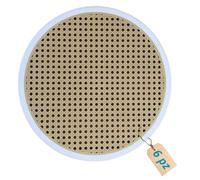 Tomaino - Fond de chaise ronde, pièces de rechange en paille pour chaises Vienne, Bistrot, Thonet - 10 pièces (Blanc)
