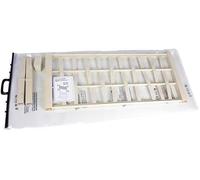 Tomaino Kit de levage de jardinière avec treillis en plastique, compatible avec modèle Ethica Stefanplast, extérieur jardin, pots et fleurs grimpantes, intimité terrasse balcon (blanc)