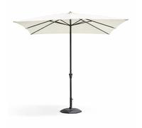 Tomaino - Parasol de jardin 3 × 3 pour extérieur - Réparé du soleil et des rayons UV - Structure résistante avec poteau central et lattes en aluminium, bâche anti-pluie et vent, gris anthracite, grand
