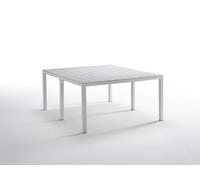 Tomaino - Table de jardin extensible en plastique - Composition multiple de 4 jusqu'à 12 places - Rectangulaire ou carré