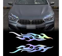 TOMALL 2 Pièces 40 cm Autocollants Réfléchissants de en Vinyle Imperméable pour Voiturette de Golf Camion SUV Véhicules Tout-Terrain Skateboard (Gradient)