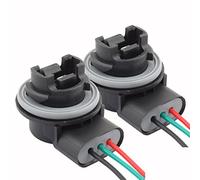TOMALL 3157 T25 Ampoule Douilles Adaptateur Femelle pour Ampoules Automobiles Feu De Frein (Lot de 2) 2 onglets