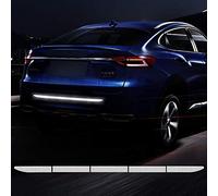 TOMALL 90 cm Bande Réfléchissante Forte Autocollant Réfléchissant Haute Résistance Imperméable De Qualité Diamant Autocollant De Sécurité Universel Coffre De Voiture (Blanc)