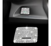 TOMALL Bling Coque de bouton de démarrage de moteur de voiture compatible avec Chevrolet Camaro 2016-2024 pour Corvette C7 2014-2019 Diamant Push Start Stop Anneau d'allumage brillant Accessoires pour