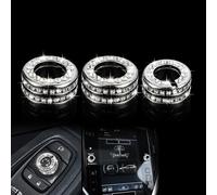 TOMALL Bling Coque de bouton de réglage du volume de voiture compatible avec Subaru Forester Outback Impreza Crosstrek Legacy WRX Ascent Rétroviseurs Bouton de console centrale Son Anneau de couvercle