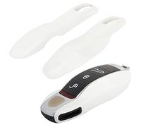TOMALL Carrera White Remplacement métallique Key Case pour Cayenne Macan 911 Clé Shell