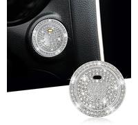 TOMALL Coque de bouton de démarrage de moteur de voiture compatible avec Subaru Forester/Outback/Impreza/Legacy/Ascent/BRZ/XV Diamond Push Start Stop Anneau d'allumage brillant Accessoires de voiture