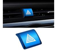 TOMALL Couvercle de bouton de feu d'avertissement de détresse compatible avec Toyota Camry 2018-2020 en acier inoxydable - Cadre d'interrupteur d'urgence pour console centrale de voiture - Couvercle