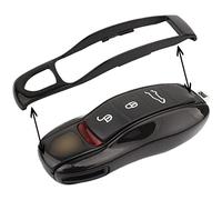 TOMALL Couvercle de Clé pour Cayenne Macan 911 Couverture de Remplacement pour Garniture Intermédiaire Noire