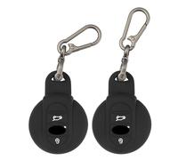 TOMALL Lot de 2 coques de e voiture avec porte-clés, 3 boutons en caoutchouc de silicone pour Mini Cooper F54 Clubman F55 F56 F57 F60 Countryman