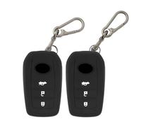 TOMALL Lot de 2 coques de clé Toyota avec porte-clés, 3 boutons en caoutchouc de silicone, compatibles avec Toyota Yaris Cross GR Yaris 4 Hybrid 2020-2025 2026