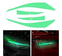 TOMALL Lot de 2 films en vinyle pour feux de brouillard arrière compatibles avec Hyundai Elantra 2021-2023 - Prédécoupés - Transmission de la lumière - Bords ambrés - Autocollants de voiture (vert)