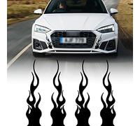 TOMALL Lot de 4 autocollants en vinyle réfléchissants 29cm pour voiturette de golf, véhicules tout-terrain, motos, vélos, skateboard, ordinateur portable, décoration universelle (Noir)