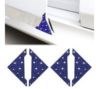 TOMALL Lot de 4 protections de bord de voiture anti-rayures en strass (bleu)