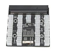 Tomantery Adaptateur de Carte d'alimentation Efficace, Module de Dérivation à 17 Positions 12 V pour Le Minage ETH/BTC PCB Noir Compatible avec Divers Modèles d'alimentation (Noire)
