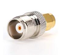 Tomantery Adaptateur de Connecteur Coaxial RF SMA Mâle, Convertisseur en Laiton pour Applications D'antenne TNC Femelle vers SMA Mâle 2 Pièces