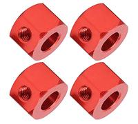 Tomantery Adaptateur d'extension RC en Alliage d'aluminium, Combinateur | Adaptateur d\'extension de moyeu RC, 5 mm à 12 mm, avec vis fixes, pour camion WPL D12 RC, 4 pièces
