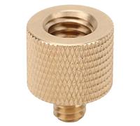 Tomantery Adaptateur Réducteur de Filetage de Trépied en Laiton, Adaptateur à Vis Robuste de Haute qualité 1/4 Mâle à 3/8 Femelle pour Microphones, Caméras ou Autres Composants