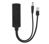 Tomantery Alimentation Répartiteur POE Standard de Haute qualité 48 V à 12 V pour Téléphone, Facile à Installer, Adaptée aux Appareils Qui Ne Prennent Pas en Charge L'alimentation POE, Matériau ABS.