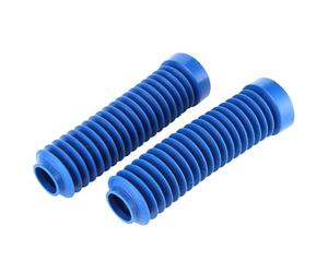 Tomantery Amortisseur de Fourche Avant, Couvercle Anti-poussière, Protection en Caoutchouc Bleu pour ATC 250R 350X 1983 - 1986, 2 Pièces