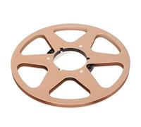 Tomantery Bobine de Bande Vide 1/4 10.5 Pouces, Bobine en Alliage D'aluminium Haute Résistance pour Enregistrement, Accessoire Magnétophone pour NAB (Or)