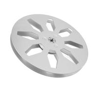 Tomantery Bobine de Ruban Vide à 8 Trous en Alliage D'aluminium de 7 Pouces pour Lecteurs de Bande Bobine à, de Réception Universelle Résistante à la Rouille pour Studio D'enregistrement (Argent)