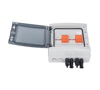 Tomantery Boîte de Combinaison Solaire IP65 étanche 4 Cordes PV Photovoltaïque avec Protection Contre Les Surtensions et Fusible 15 A pour Système Hors Réseau, Matériau ABS Ignifuge PC (DC1000V)