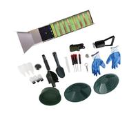 Tomantery Boîte D'écluse Efficace en Alliage D'aluminium pour L'exploration de l'or dans Les Rivières, 50 Pouces + équipement D'extraction d'or