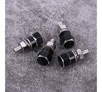 Tomantery Boulons de Cadre de Plaque D'immatriculation Universels, Vis, Installation Facile pour Moto, 4 Pièces, Noir, Argent, Or, Bleu, Rouge, pour Attirer L'attention de Tout Le Monde sur la Route