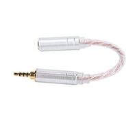 Tomantery Câble Adaptateur Améliorant la Texture Sonore, Câble de Conversion de Casque Mâle à Femelle pour ZX300A HiFiman (2,5 révolution équilibrée 3,5 Femelle)