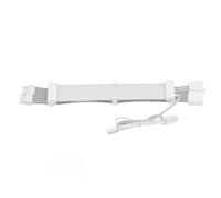 Tomantery Câble d'alimentation GPU ARGB avec Doubles Lumières LED pour des Performances Graphiques Améliorées 5 V 3 Broches Blanc 30 Cm