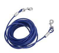 Tomantery Câble d'attache pour Chien, Fil d'acier, Laisse D'extérieur Durable pour Camping, Petits, Moyens et Grands Chiens, Couverture en PVC (6 mm x 3 mètres / 0,24 Pouces x 9,8 Pieds)