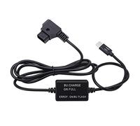 Tomantery Câble de Charge de Type C à D avec Gestion Sûre de la Charge pour Cordon d'alimentation de Batterie de Caméra à Montage en V pour Une Large Gamme D'activités