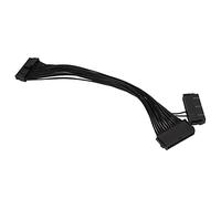 Tomantery Câble de Démarrage à Double Alimentation, Rallonge Synchrone Efficace pour Carte Mère, Assemblage Facile, 5 Pièces pour Les Passionnés D'informatique