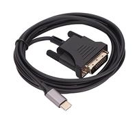 Tomantery Câble USB C 3.1 vers DVI, Adaptateur Haute Résolution Stable pour TV Smartphone 190cm ABS