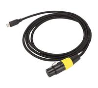 Tomantery Câble XLR vers USB C Haute compatibilité Type C Mâle vers XLR Femelle Connecteur pour PC Smartphone, Câble de Microphone USB tressé en Nylon pour Enregistrement de Musique karaoké, Noir et