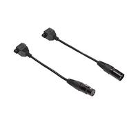 Tomantery Câble XLR3 vers RJ45 Cordon Réseau Universel Plug and Play à 3 Broches pour Studio D'enregistrement de Bande LED, 2 Cordons Adaptateur XLR vers RJ45 pour la Série de Contrôleurs -CON