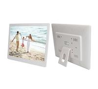 Tomantery Cadre Photo Numérique 16 Pouces 1080p Frame d'image électronique Haute Résolution avec Télécommande Calendrier Horloge du Calendrier Platage Vidéo Musical (Bouchon UE)